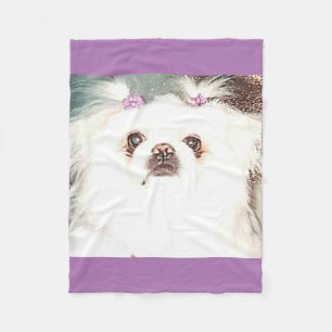 Puppy fleece blanket.