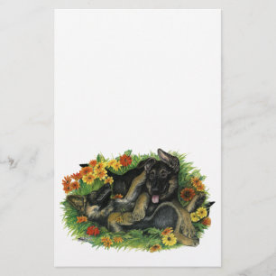 Puppy Garden Stationery