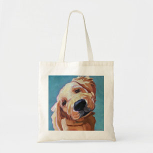 Puppy Golden Retriever Art Tote Bag