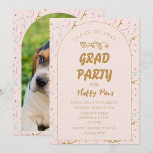 Puppy Graduation Announcement and Invitation Card