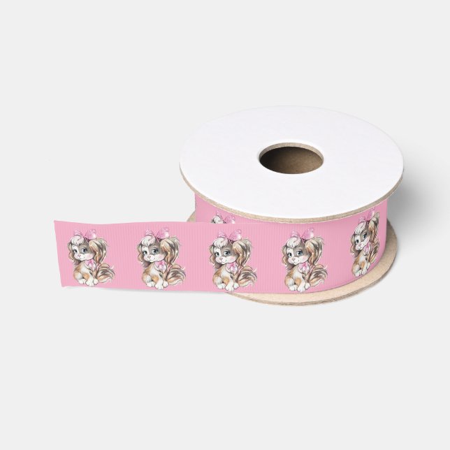 Puppy Grosgrain Ribbon (Spool)