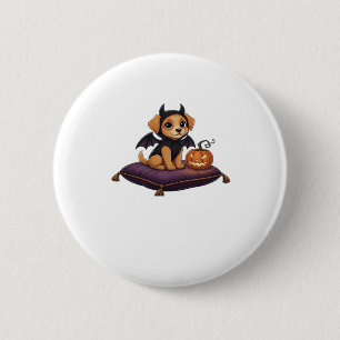 Puppy Halloween Classic T-Shirt 6 Cm Round Badge