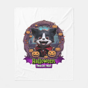 Puppy Halloween Costume Fleece Blanket