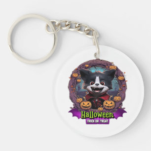 Puppy Halloween Costume Key Ring