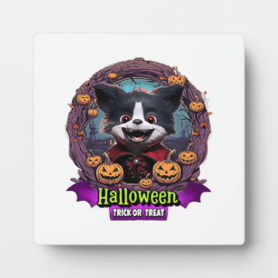 Puppy Halloween Costume Plaque