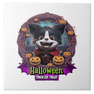 Puppy Halloween Costume Tile