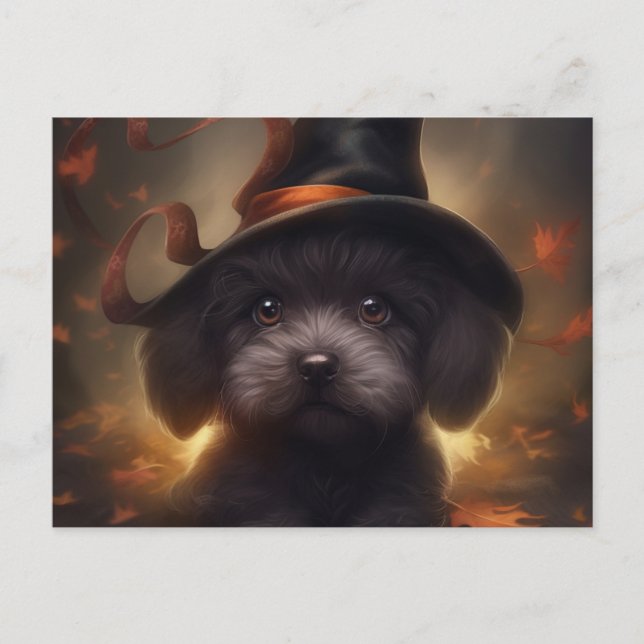 Puppy Halloween Postcards (Front)