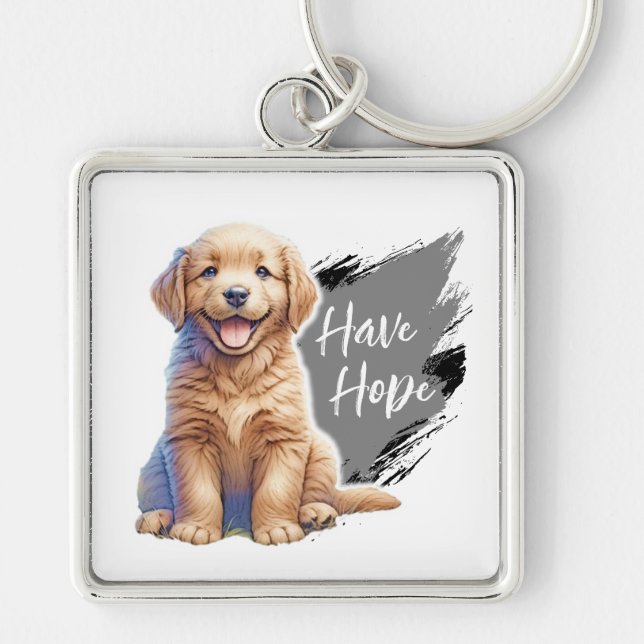 Puppy Have Hope Keychain (Front)