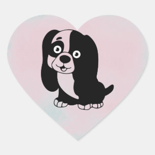 Puppy Heart Sticker