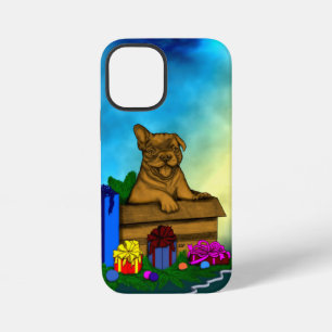 Puppy in A Box , Merry Xmas iPhone 12 Mini Case