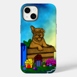 Puppy in A Box , Merry Xmas iPhone 14 Case