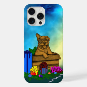 Puppy in A Box , Merry Xmas iPhone 15 Pro Max Case