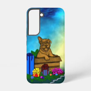 Puppy in A Box , Merry Xmas Samsung Galaxy Case