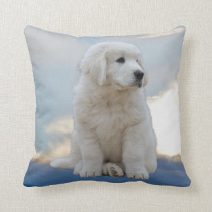 Puppy in the Sky Pillow