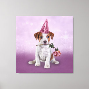 Puppy Jack Russell Terrier Canvas Print