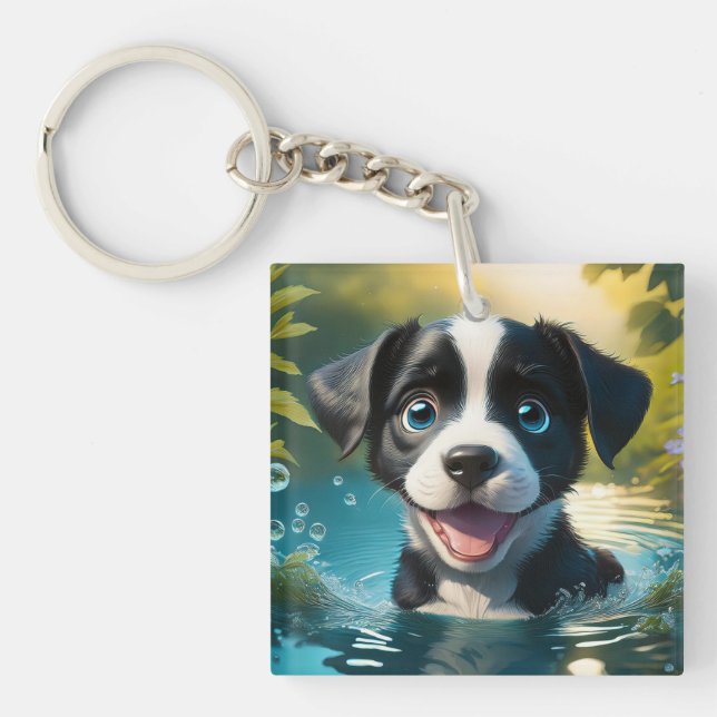 Puppy  key ring (Front)