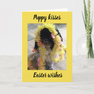 "PUPPY KISSES" & "EASTER WISHES" JUST FOR "YOU" HOLIDAY CARD