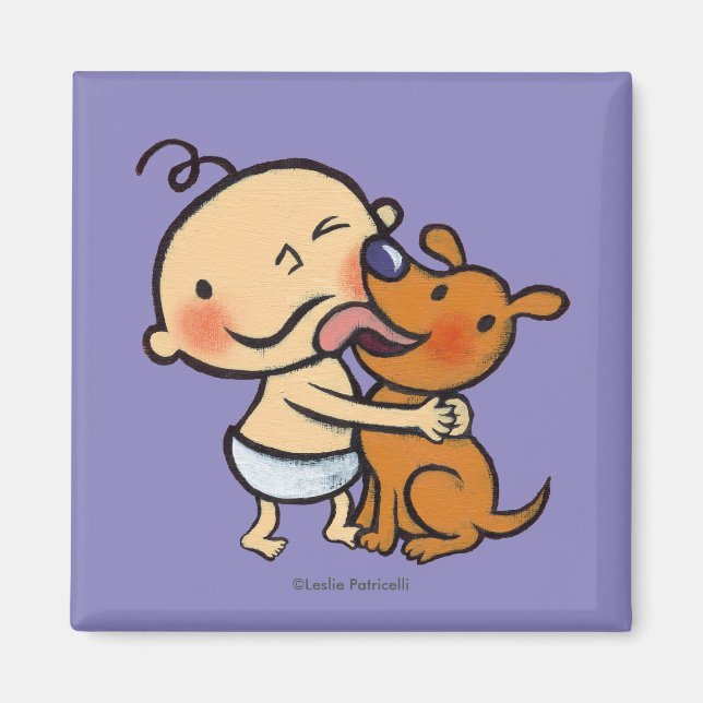 Puppy Kisses for the Baby Magnet (Front)