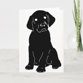 Puppy Lab Love Card w/Custom Message!