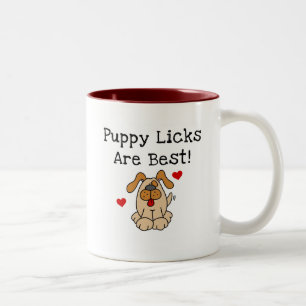 Puppy Licks Are Best Tshirts and Gifts Two-Tone Coffee Mug