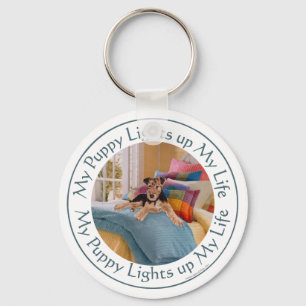 Puppy Lights Up MY Life Key Ring