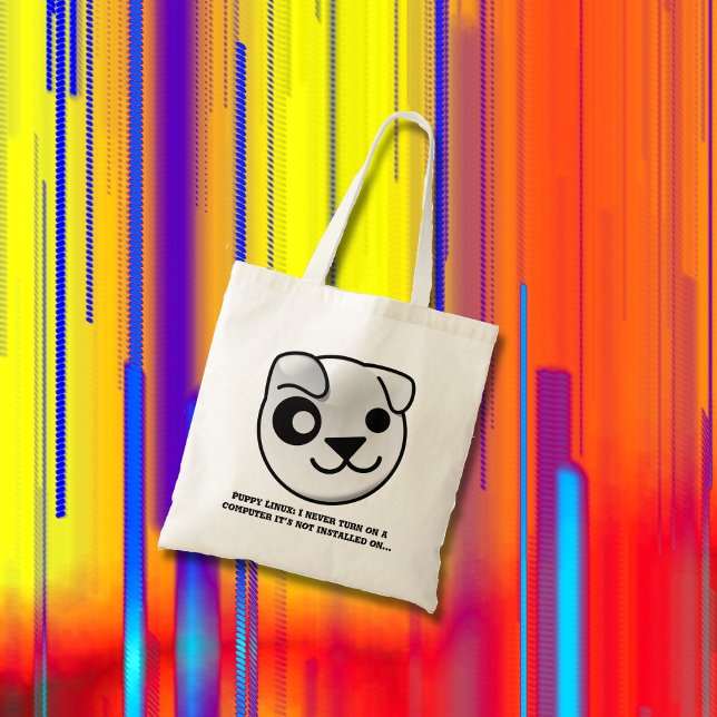 puppy linux logo tote bag (Creator Uploaded)