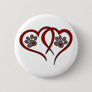 Puppy Love 6 Cm Round Badge
