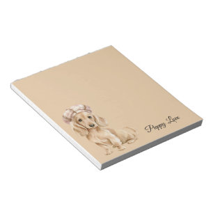 Puppy Love Beret Notepad