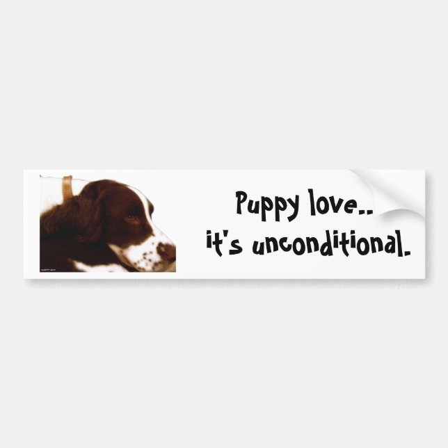 Puppy Love Bumper Sticker (Front)