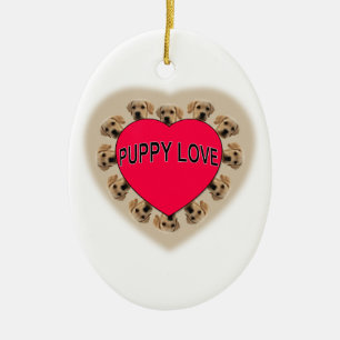 Puppy Love Ceramic Tree Decoration