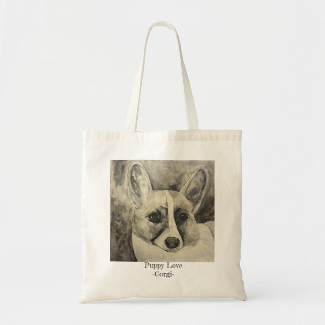 Puppy Love Corgi Tote (Front)