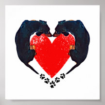 'Puppy Love' Dex Art Print