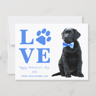 Puppy Love Dog Kids Valentines Day Holiday Card