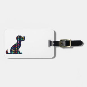 PUPPY LOVE dog pet animal NVN96 NavinJOSHI FUN Luggage Tag