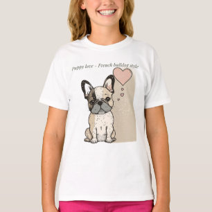 Puppy love - French bulldog style T-Shirt