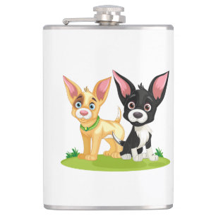 Puppy Love Is the Best Love Hip Flask