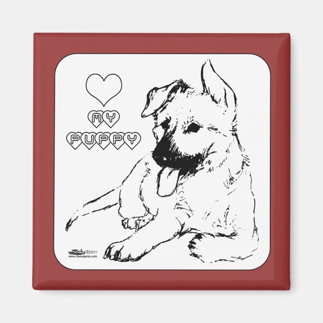 Puppy Love Magnet (Front)