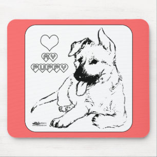 Puppy Love Mouse Mat