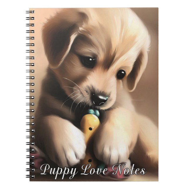 Puppy Love Notes - Notebook Journal (Front)
