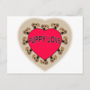 Puppy Love Postcard