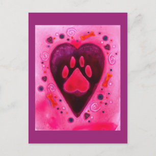 "Puppy Love" Postcard