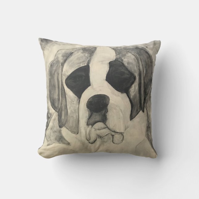 Puppy Love St. Bernard Pillow (Front)