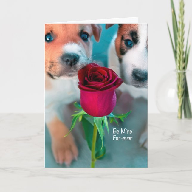 Puppy Love  Thank You Card (Front)