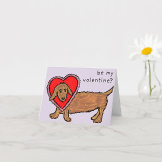 Puppy Love Valentine Folded Greeting Card