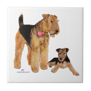 Puppy Love Valentine Tile