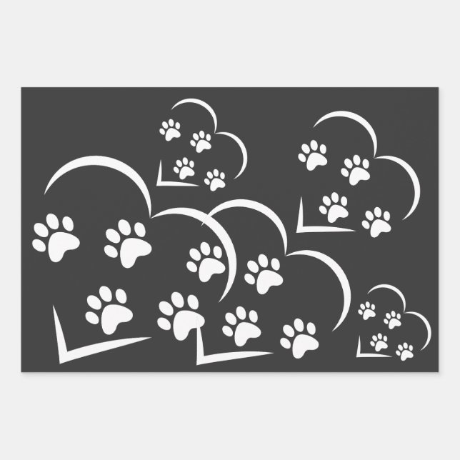 PUPPY LOVER WRAPPING PAPER SHEET (Front)