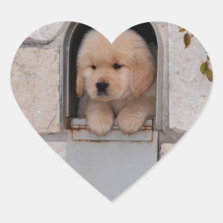 Puppy Mail Heart Sticker