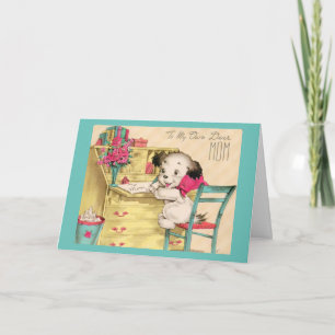 Puppy Makes a Mother's Day Greeting Card