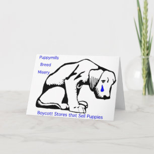 Puppy Mills Breed Misery Card