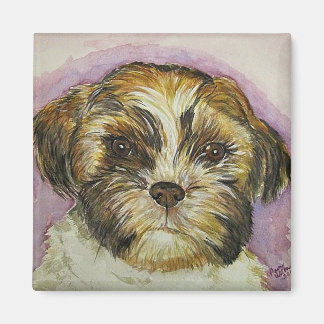 puppy painting magnet (Front)